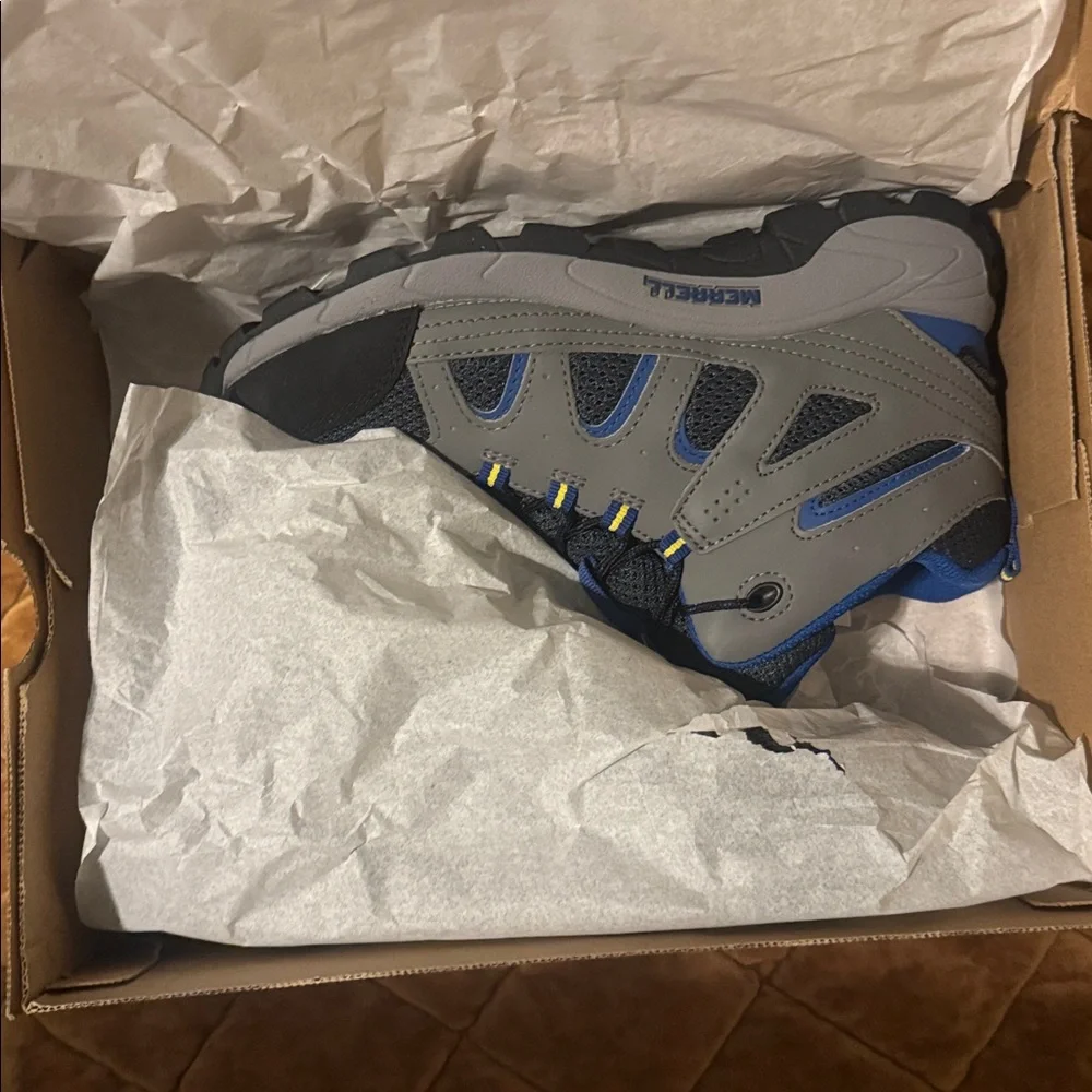Merrell Black and Blue Outdoor hiking Boots - Picture 6 of 6